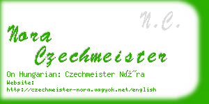 nora czechmeister business card
